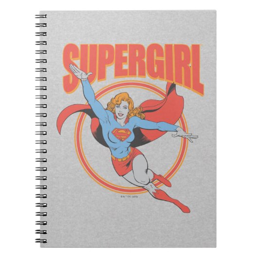 True  Supergirl Flying Graphic Notitieboek (Voorkant)