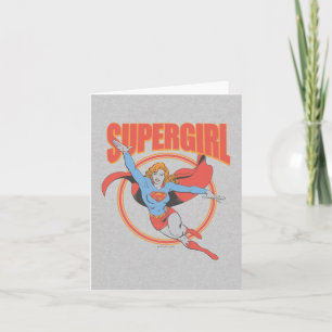 True  Supergirl Flying Graphic Notitiekaartje