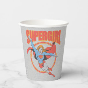 True Supergirl Flying Graphic Papieren Bekers