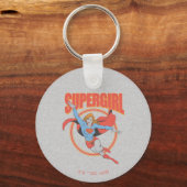 True  Supergirl Flying Graphic Sleutelhanger (Voorkant)