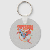 True  Supergirl Flying Graphic Sleutelhanger (Achterkant)