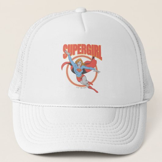True Supergirl Flying Graphic Trucker Pet (Voorkant)