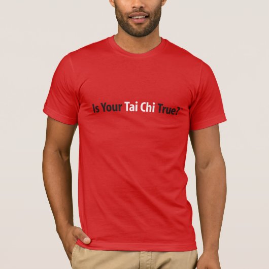 True Tai Chi™ Mannen T-Shirt (rood) (Voorkant)