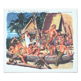 True Towel Tales No. 6 van 6 Foto Print Afdruk