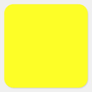 True Yellow Fluo Delight Decor Ready om aan te pas Vierkante Sticker