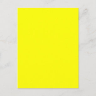 True Yellow Fluo-luxe om aan te passen Briefkaart