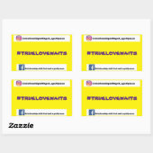 #truelovewait autocollant (Feuille)