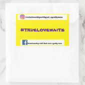 #truelovewait autocollant (Sac)