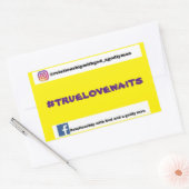 #truelovewait autocollant (Enveloppe)