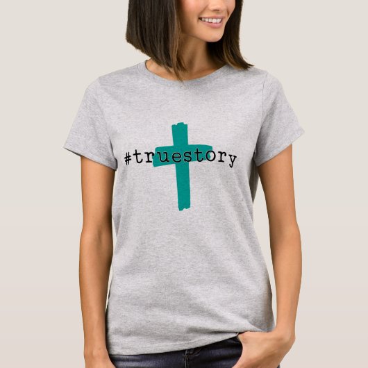 #TrueStory Cross Design T-shirt (Voorkant)