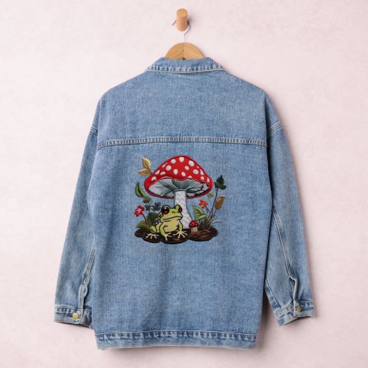 Trug Champignons faux Patch Jean Jacket (Hangar)