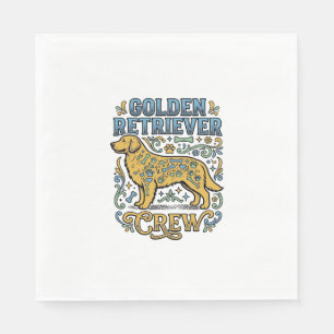 Trui voor Golden Retriever met vintage kunst voor Servet