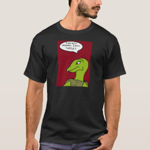 Truisschildpad T-shirt (rode achtergrond)
