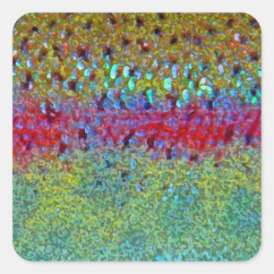 Truite arc-en-ciel - autocollants