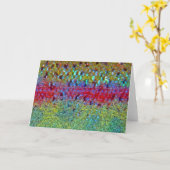 Truite arc-en-ciel - Carte (Fleur jaune)