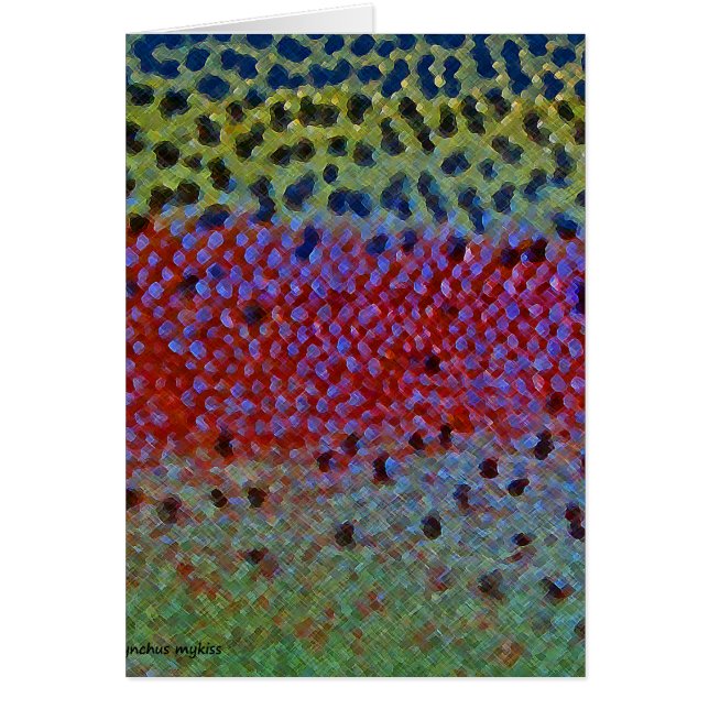 Truite arc-en-ciel - carte (Devant)