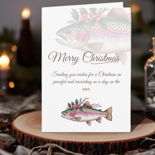 Truite Joyeux Noël Invitation