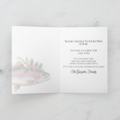 Truite Joyeux Noël Invitation (Intérieur)