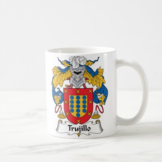 Trujillo Family Crest Koffiemok (Rechts)