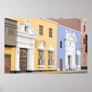 Trujillo, Peru. architectuur van Trujillo Poster