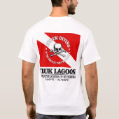 Truk Lagoon (beste wrakken) T-shirt (Achterkant)
