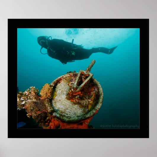 Truk Lagoon - Fujikawa Maru - Telegraph op Bow Poster (Voorkant)