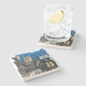 Truk Nutz - grappige kartonnen dozen Stenen Onderzetter (Zijkant)