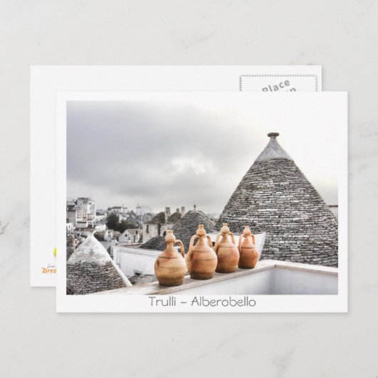 Trulli - Alberobello Briefkaart (Voorkant / Achterkant)