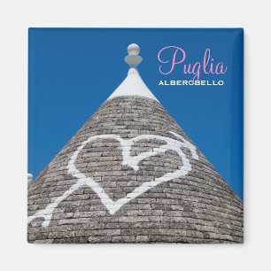 Trulli house dak text magnet magneet