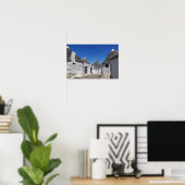 Trulli-huizen in Alberobello, drukwerk in Puglia p Poster (Thuiskantoor)