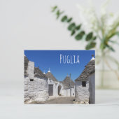 Trulli-huizen in Alberobello, Puglia-briefkaart Briefkaart (Staand voorkant)