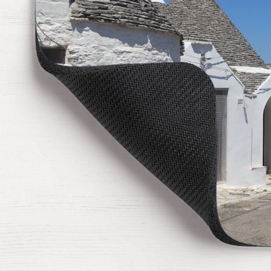 Trulli-huizen in Alberobello, Puglia mousepad Muismat (Hoek)