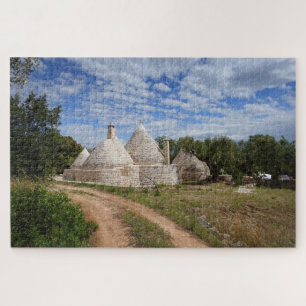 Trulli-huizen in Puglia/Apulië Legpuzzel
