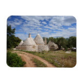 Trulli-huizen in Puglia/Apulië Magneet (Horizontaal)