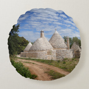 Trulli-huizen in Puglia/Apulië Rond Kussen