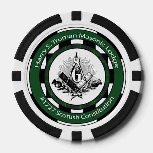 Truman Lodge #1727 Poker Chips (Voorkant)