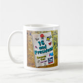 TRUMP "16 AND PRESIDENT" COFFEE MUG (Gauche)