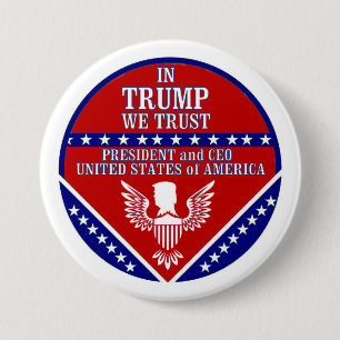 Trump '16 ronde button 7,6 cm
