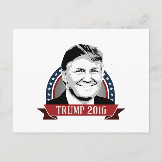 Trump 2016 Campaign Banner Briefkaart (Voorkant)