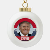 Trump 2016 keramische bal ornament (Voorkant)