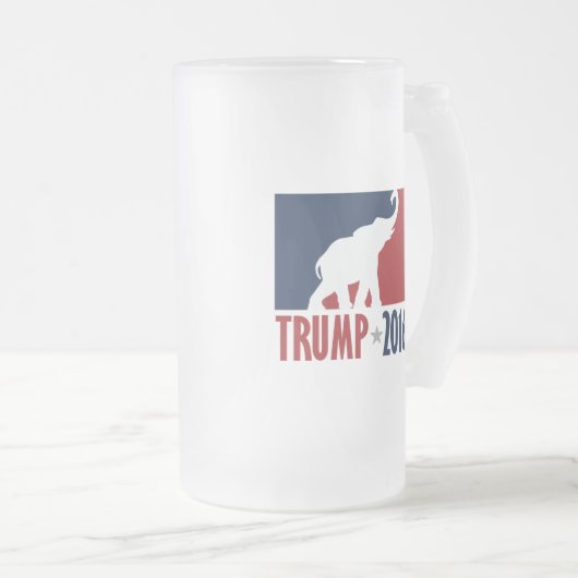 Trump 2016 Pro GOP Candidate Design Matglas Bierpul (Voorkant rechts)