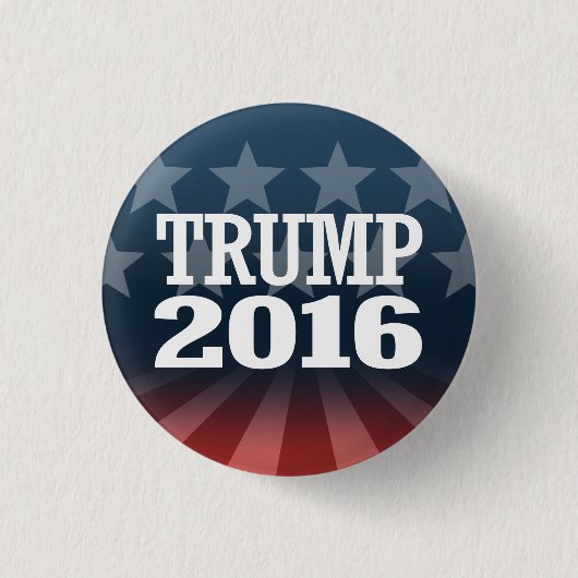 TRUMP 2016 RONDE BUTTON 3,2 CM (Voorkant)