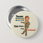 Trump 2016 ronde button 7,6 cm (Voorkant /achterkant)