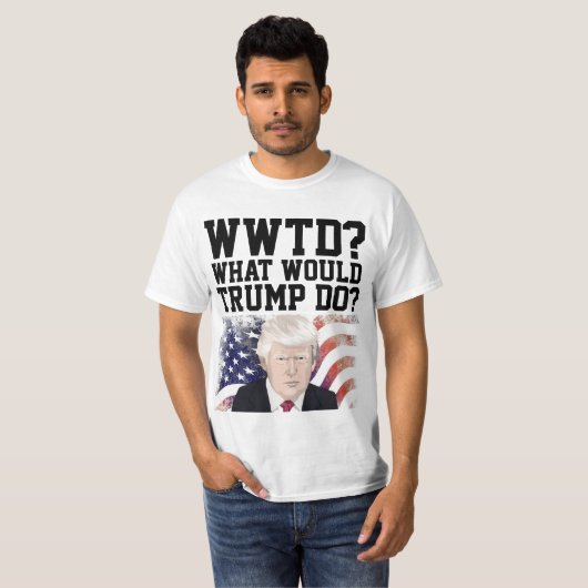 TRUMP 20204 GRAPPIG WAT ZOU TRUMP DOEN? T-SHIRT (Voorkant volledig)