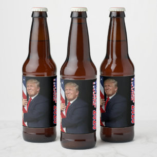 Trump 2020 4 Meer jaren Bier Etiket
