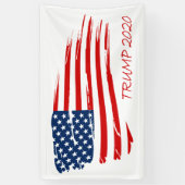 Trump 2020 American Flag design Spandoek (Verticaal)