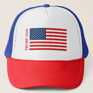 Trump 2020 Amerikaanse vlag trucker hoed Trucker Pet