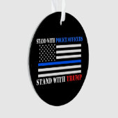 Trump 2020 avec les policiers Trump Pence (devant)