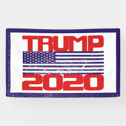 Trump 2020-banner spandoek (Horizontaal)