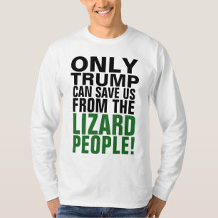 TRUMP 2020, BESPAAR ONS VAN DE LIZARD MENSEN! T-SHIRT